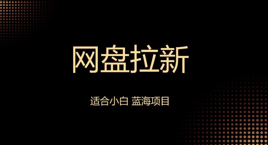 【长期项目】网盘拉新·入门级教程，最适合新人做的项目，小白单月破5k